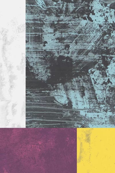 Geometric Grunge I by Flatowl canvas print