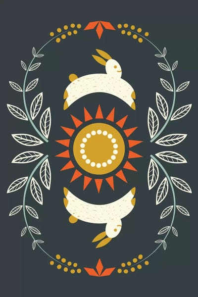 Happy Bunnies by Flatowl multi panel art