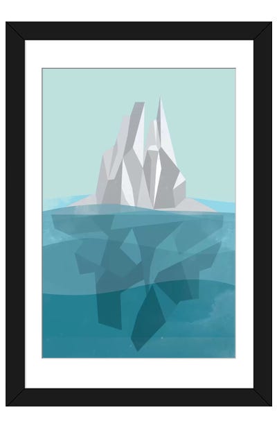 Iceberg Paper Art Print - Flatowl