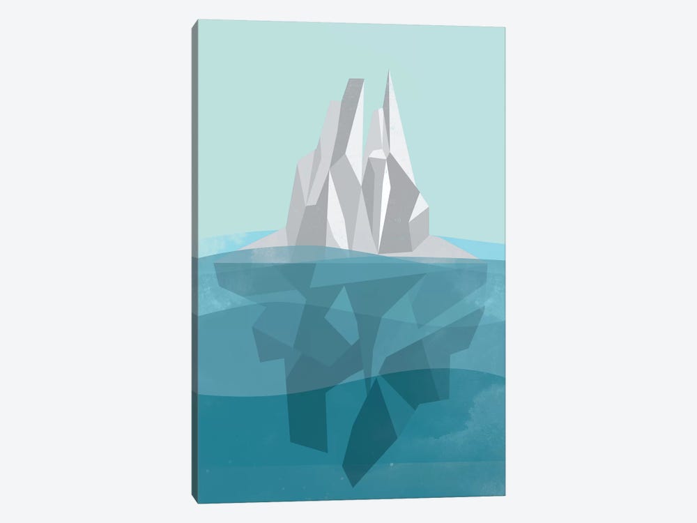 Iceberg by Flatowl 1-piece Canvas Wall Art