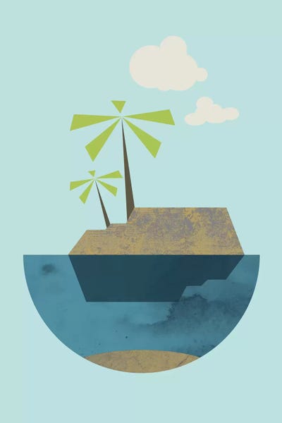 Minimalist Landscapes: Island by Flatowl