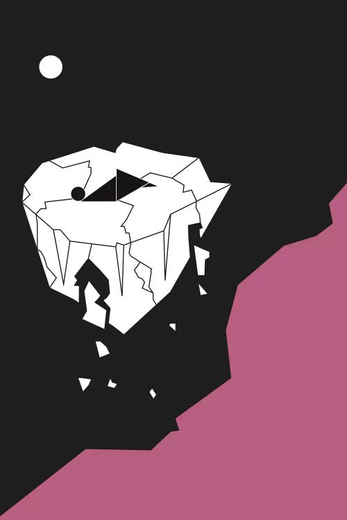 Loneliness by Flatowl wall art