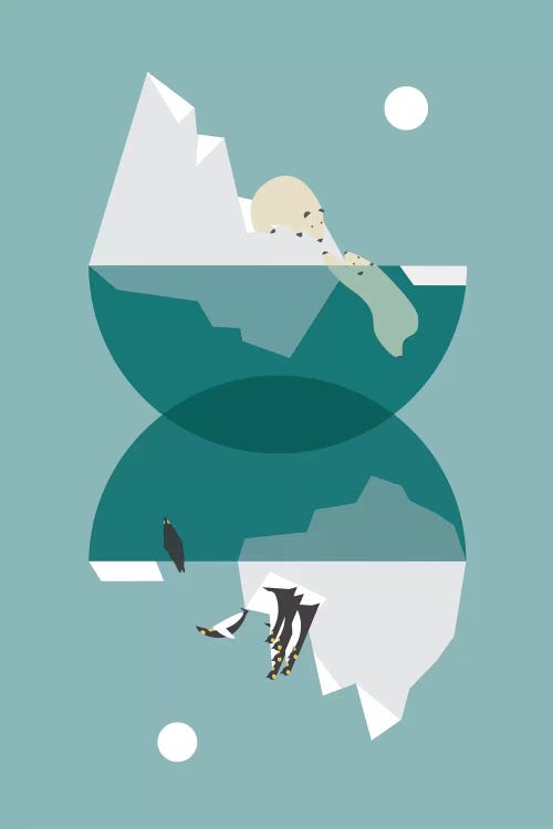 North And South by Flatowl wall art
