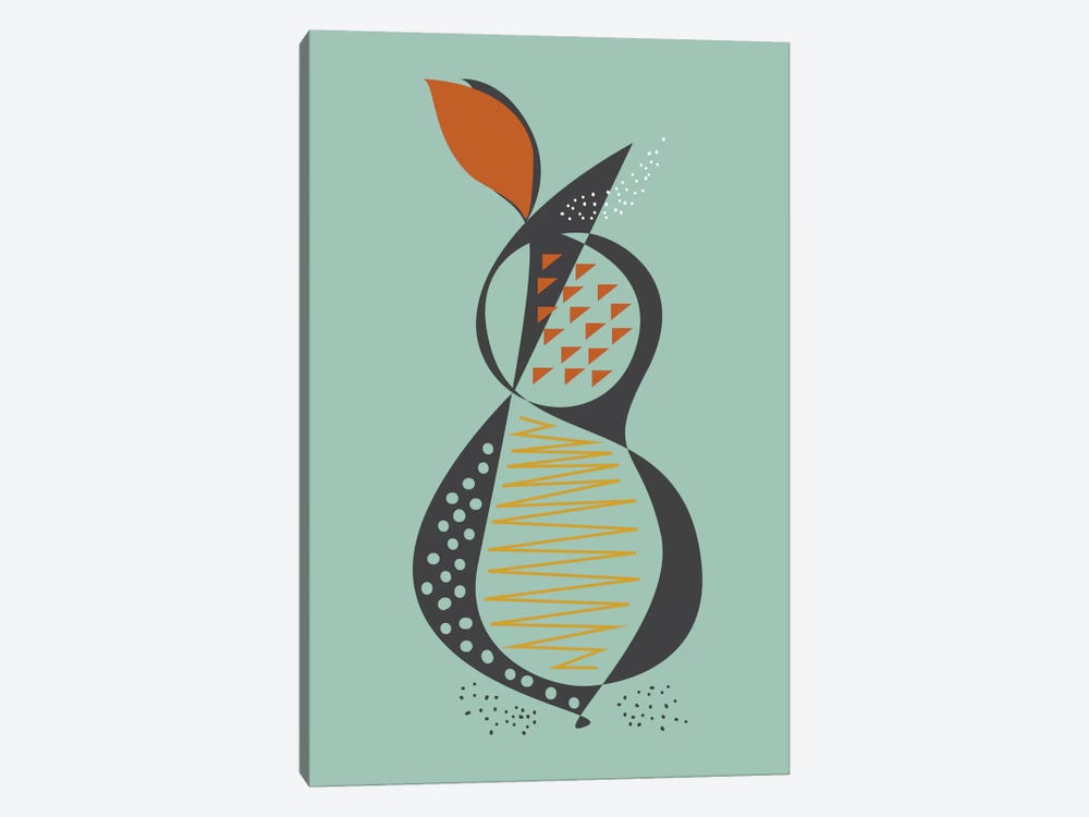 Pear by Flatowl 1-piece Canvas Art Print