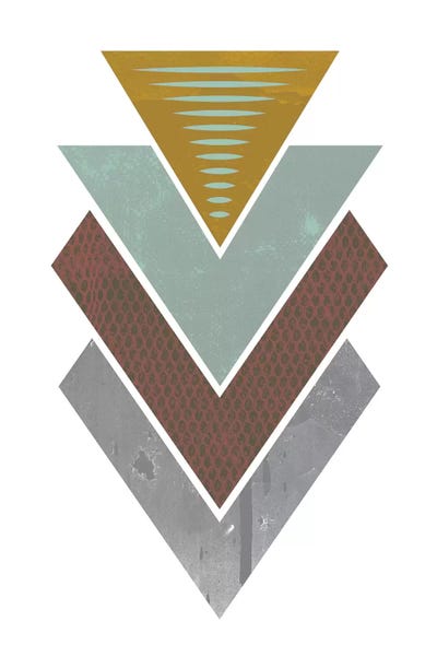 Scandinavian Office: Triangles Grunge by Flatowl