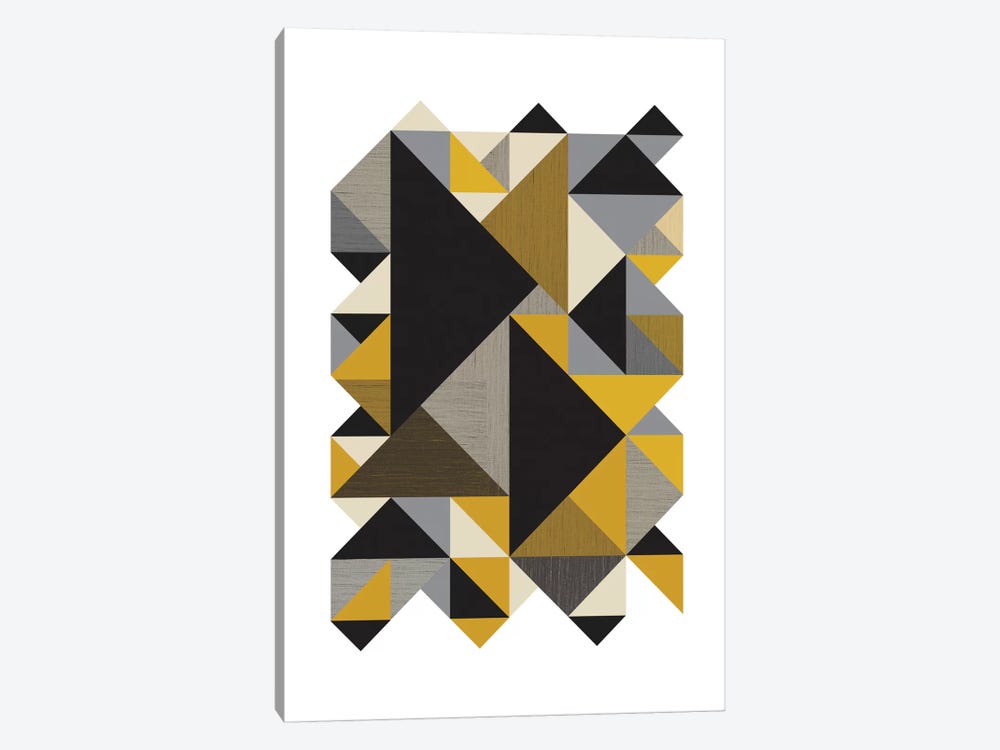 Triangles Org by Flatowl 1-piece Art Print