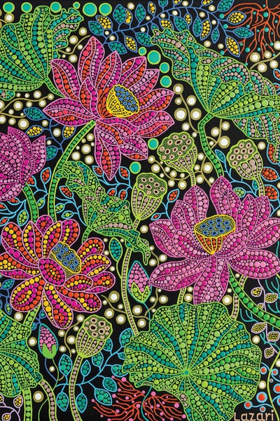 Psychedelic: Lotus Flower by Oxana Lazari