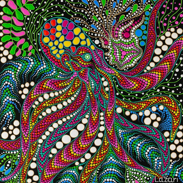 Psychedelic: Octopus by Oxana Lazari