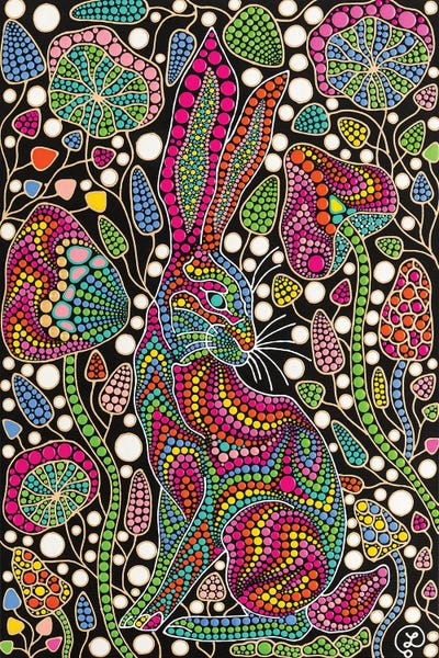 Psychedelic: Rabbit by Oxana Lazari
