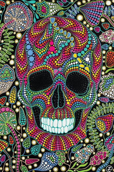 Psychedelic: Skull by Oxana Lazari