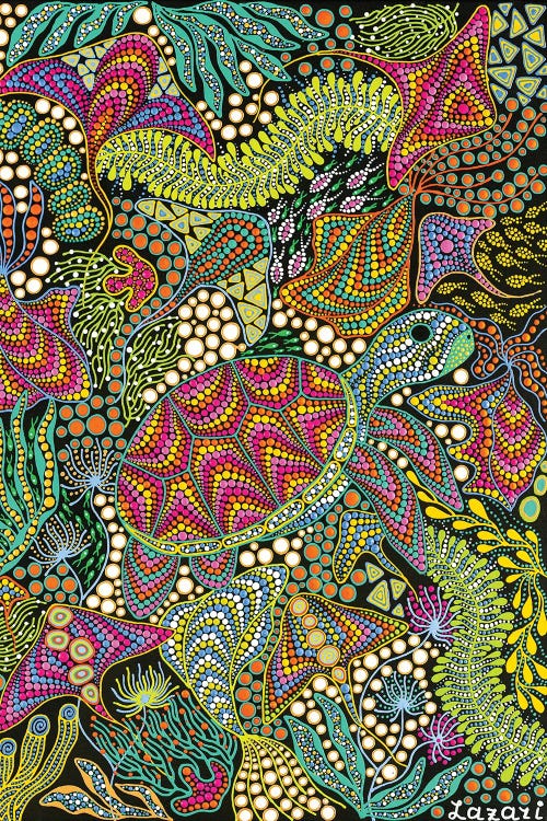 Turtle by Oxana Lazari wall art