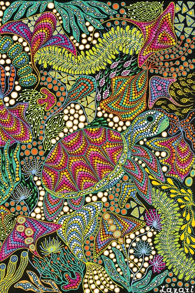 Psychedelic: Turtle by Oxana Lazari