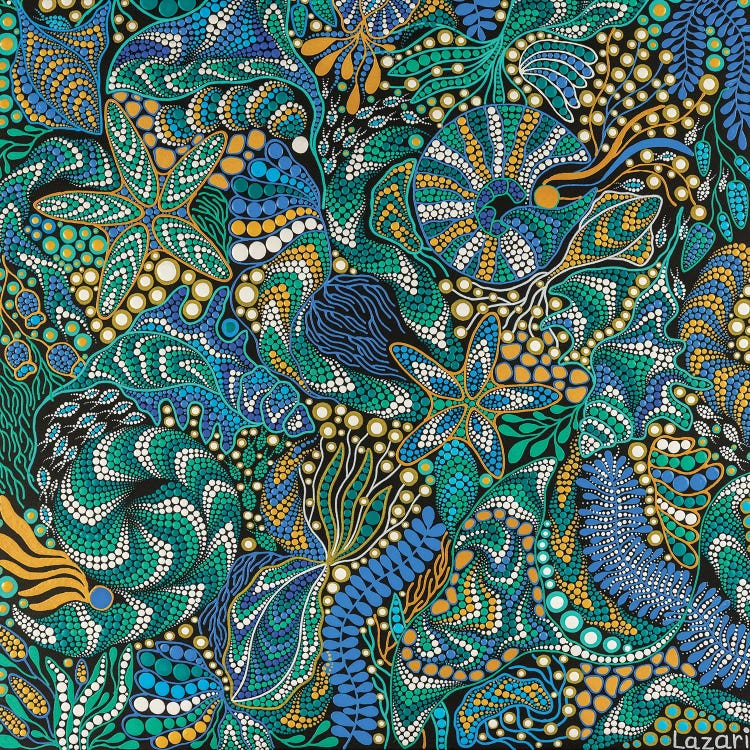 Underwater World by Oxana Lazari wall art