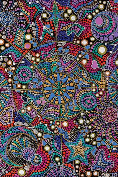 Universe by Oxana Lazari multi panel art