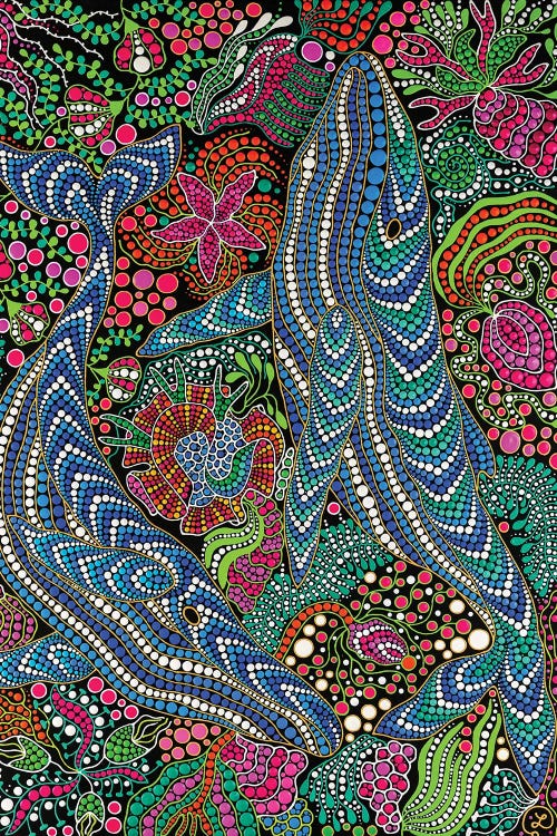 Whales by Oxana Lazari wall art
