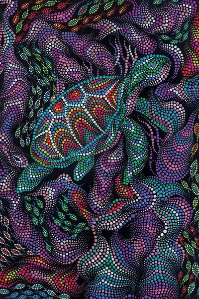Psychedelic: Sea Turtle by Oxana Lazari