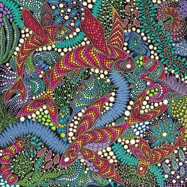 Angelfish: Flying Fish by Oxana Lazari