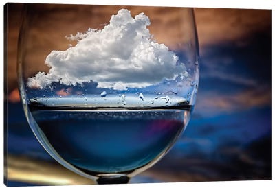 Cloud In A Glass Canvas Art Print - Wine Art