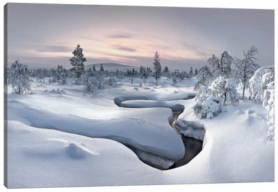 Kiilopää Fell Center, Lapland, Finland Canvas Art Print - Winter Art