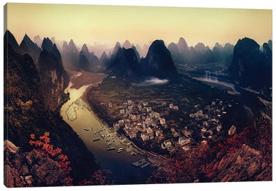 Karst Mountains, Guangxi Zhuang Autonomous Region, China Canvas Art Print