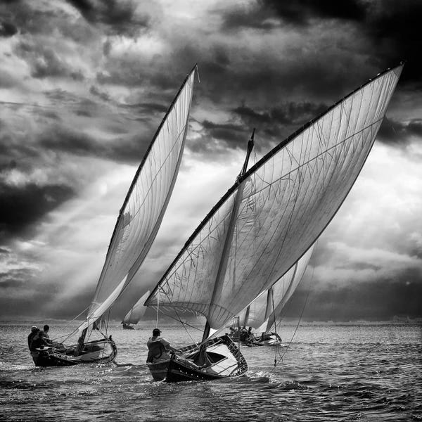 Boating: Sailboats And Light by Angel Villalba