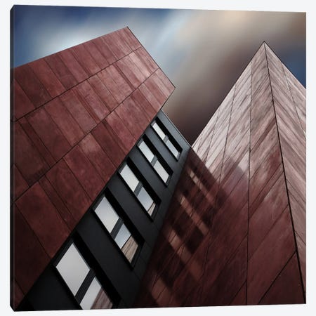 Facade Rouge Canvas Print #OXM1414} by Gilbert Claes Canvas Art