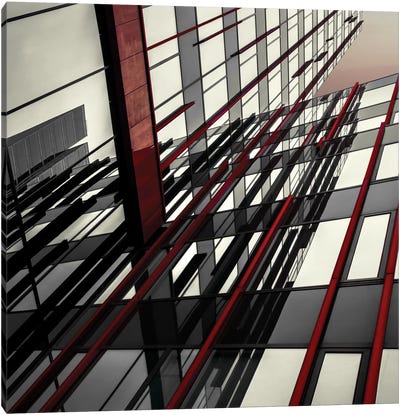 Red Lines Canvas Art Print