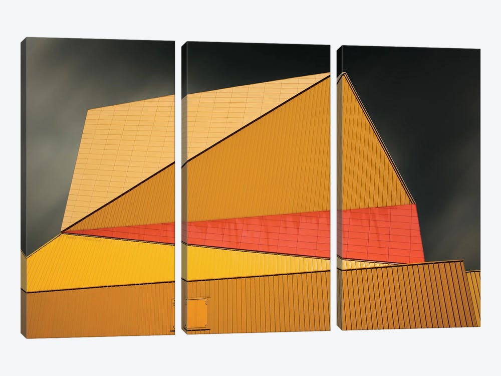 The Yellow Roof 3-piece Canvas Art