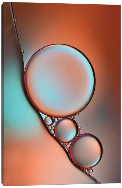 Glimmer Canvas Art Print - Water Close-Up Art