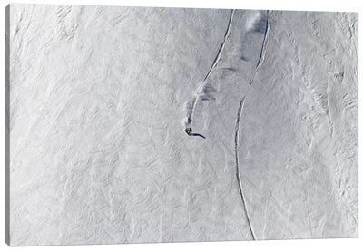 Lines Canvas Art Print - Ski Chalet