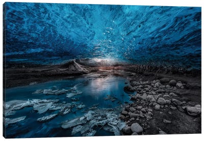 Ice Cave Canvas Art Print - 1x Scenic Photography