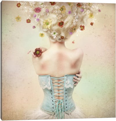 Girl Of The Flower Garden I Canvas Art Print - Fine Art Photography