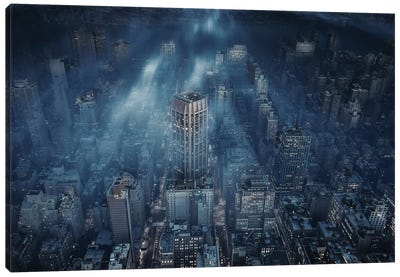 NYC Canvas Art Print - Aerial Photography