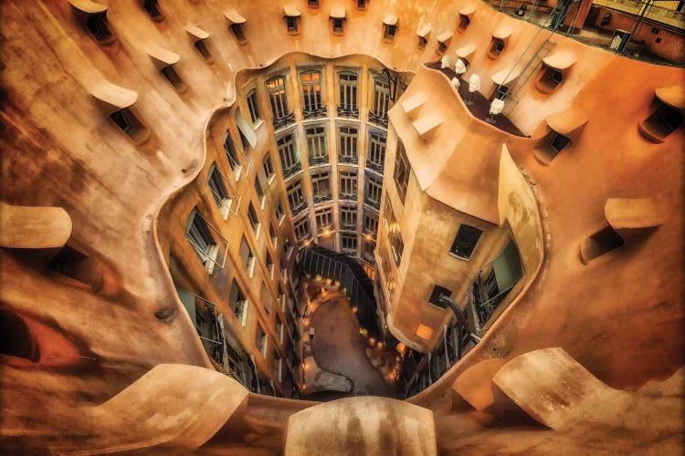 Casa Mila , La Pedrera, Barcelona, Spain by Massimo Cuomo wall art