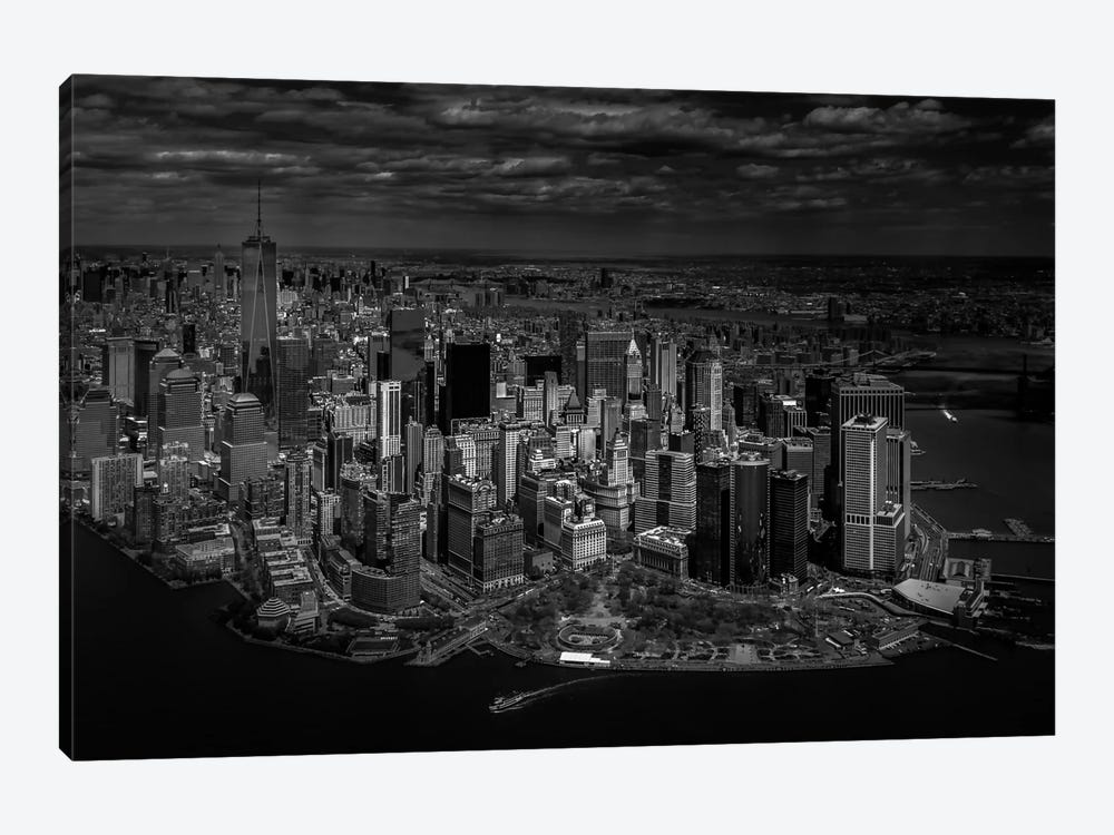 A Bird's Eye View Of Manhattan 1-piece Canvas Art
