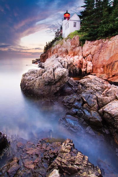 Sunset At Bass Harbor Lighthouse