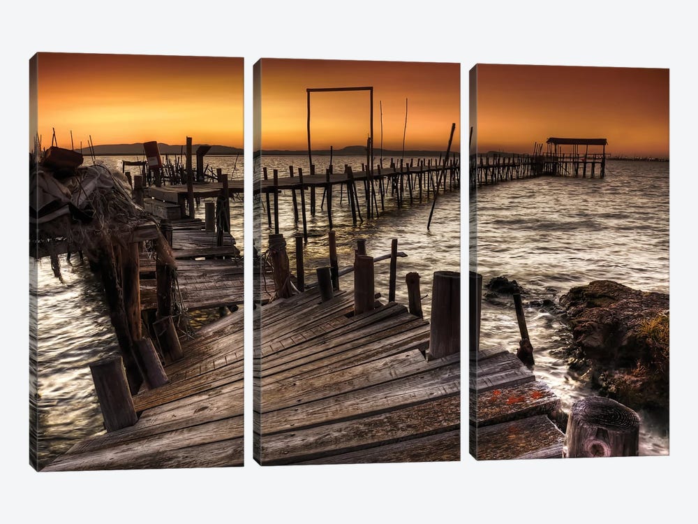 Carrasqueira by Paulo Gomes 3-piece Canvas Print