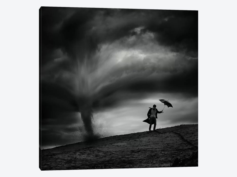 Man In The Wind by Radovan Skohel 1-piece Art Print