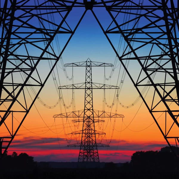 Industrial: Electric Coloured Sky by Riekus Reinders