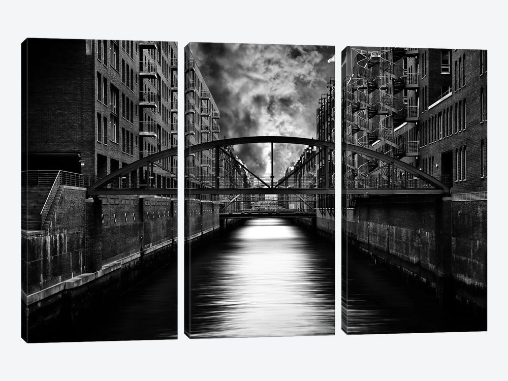 The Other Side Of Hamburg by Stefan Eisele 3-piece Canvas Artwork