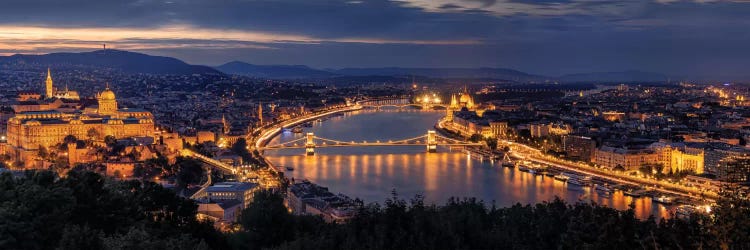 Panorama Of Budapest by Thomas D Mørkeberg wall art