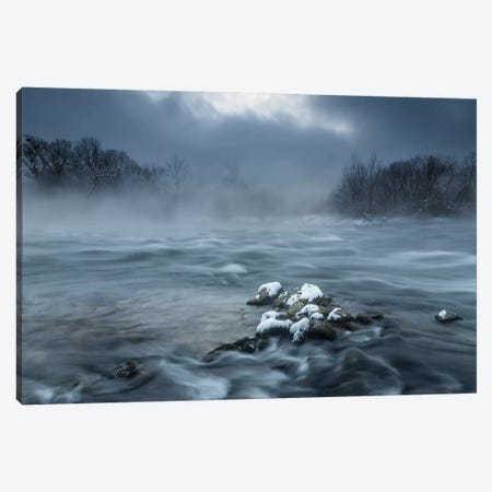 Frosty Morning At The River Canvas Print #OXM2160} by Tom Meier Canvas Print