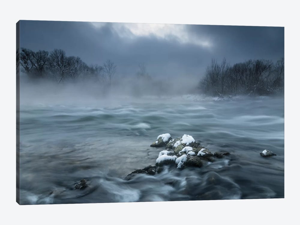 Frosty Morning At The River by Tom Meier 1-piece Canvas Artwork
