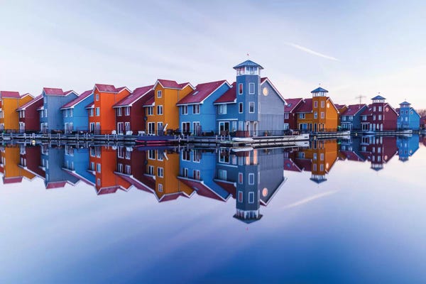 Villages & Towns: Colored Homes by Ton Drijfhamer