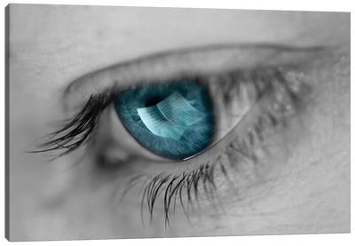 Music In Her Eyes Canvas Art Print - Macro Photography