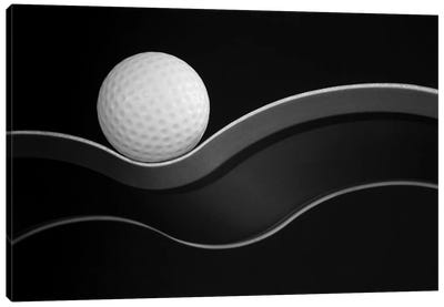 Craters And Curves Canvas Art Print - Golf Art