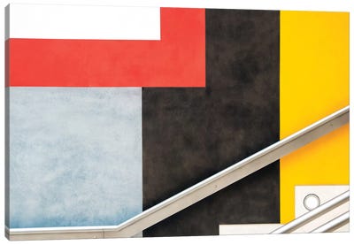 Colour Block Canvas Art Print - Stairs & Staircases