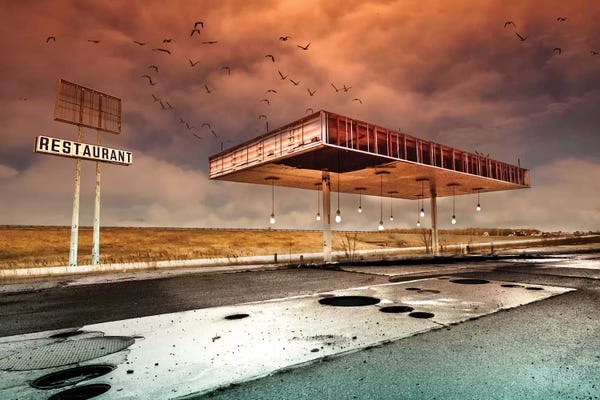 Industrial: Gaz Bar Blues by David Senechal Photographie