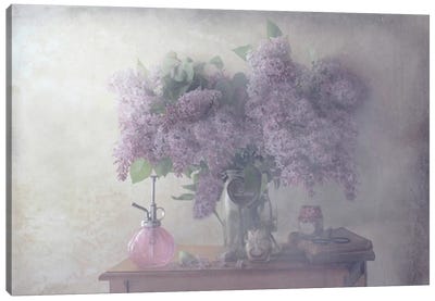 Sweet Lilacs Canvas Art Print - Botanical Still Life