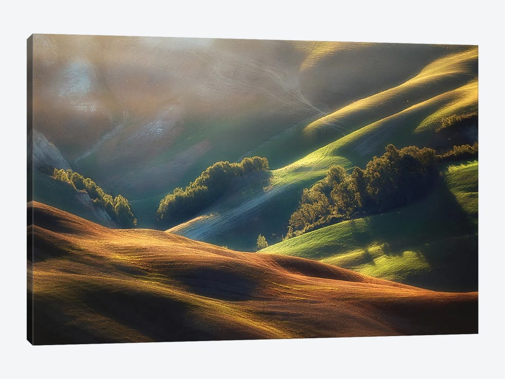 Tuscany Sunrise by Jarek Pawlak 1-piece Canvas Artwork